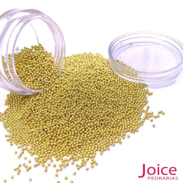 Caviar de Metal 1.0mm Dourado Claro