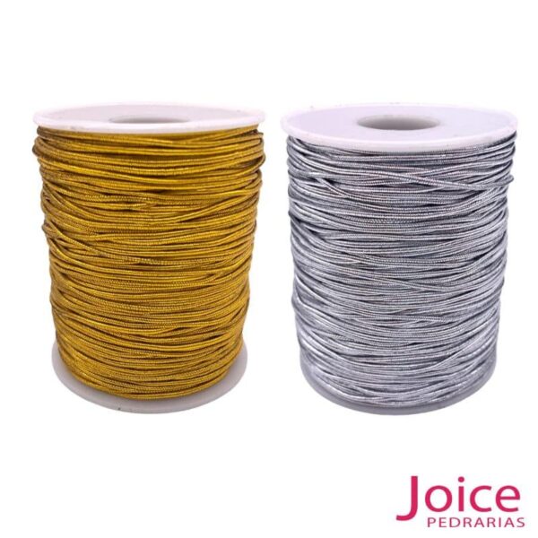 Elastico Fio elástico metalizado Roliço 1.5mm Rolo com 90Metros