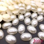 Meio perola abs oval sem furo c/500grams - Imagem 2