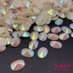 Chaton Rivoli Oval Leitoso 6mm X 8mm C/5000 Unidades
