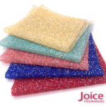 Manta Strass Resina 20Cm X 40Cm Cada Fila Largura  2Cm com 11Fila
