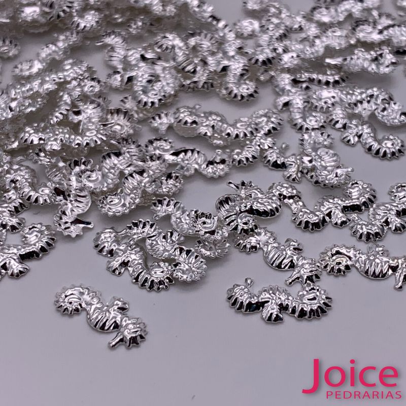 xr:d:DAFLAofDNuE:648,j:38904608963,t:22102414 Metal de Jóias para Unhas Cavalo Marinho 5mmX10mm C/1000Un Ref: N28 - Imagem 2