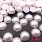 Meio perola abs com furo 14mm c/500gramas