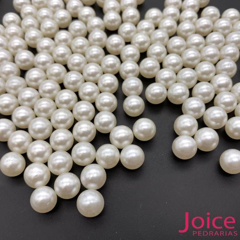 xr:d:DAFLAofDNuE:1033,j:40231434685,t:22110714 Pérola Inteiro Sem Furo 8mm Para Rebite com 500Gramas - Imagem 6