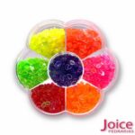 Kit Pedra Lua Oval Neon 7Cores Brilho No Escuro - Imagem 2