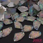 Chaton Formato Irregular Resina Cascalho Base Reta Com Furo 11.5 X 19mm C/1000unidades - Imagem 6