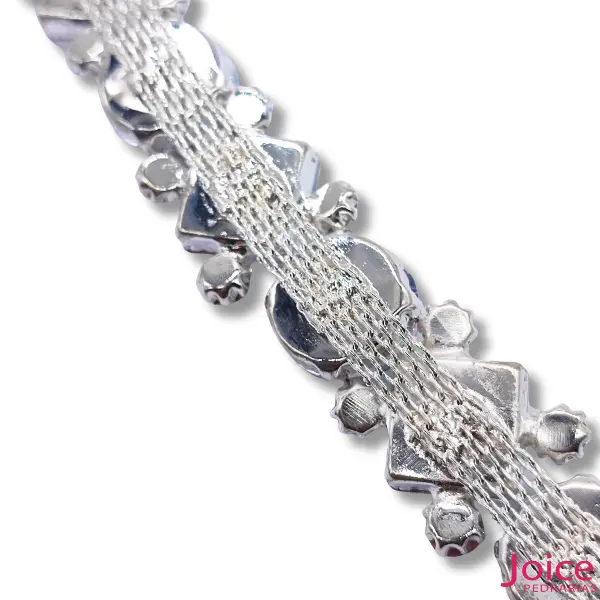3-2 Aplique De Strass 2cm X 13cm C/1-Unidades Ref:LH09 - Imagem 4