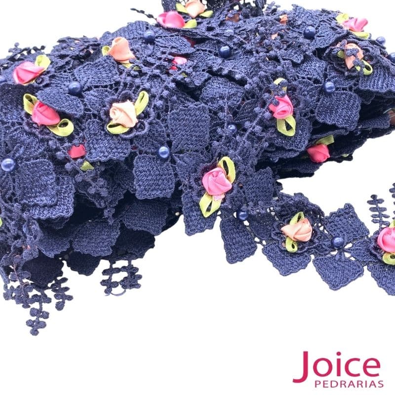 4-2 Renda De Guipír 8cm Com 1Metros ref:ply-6 - Imagem 4