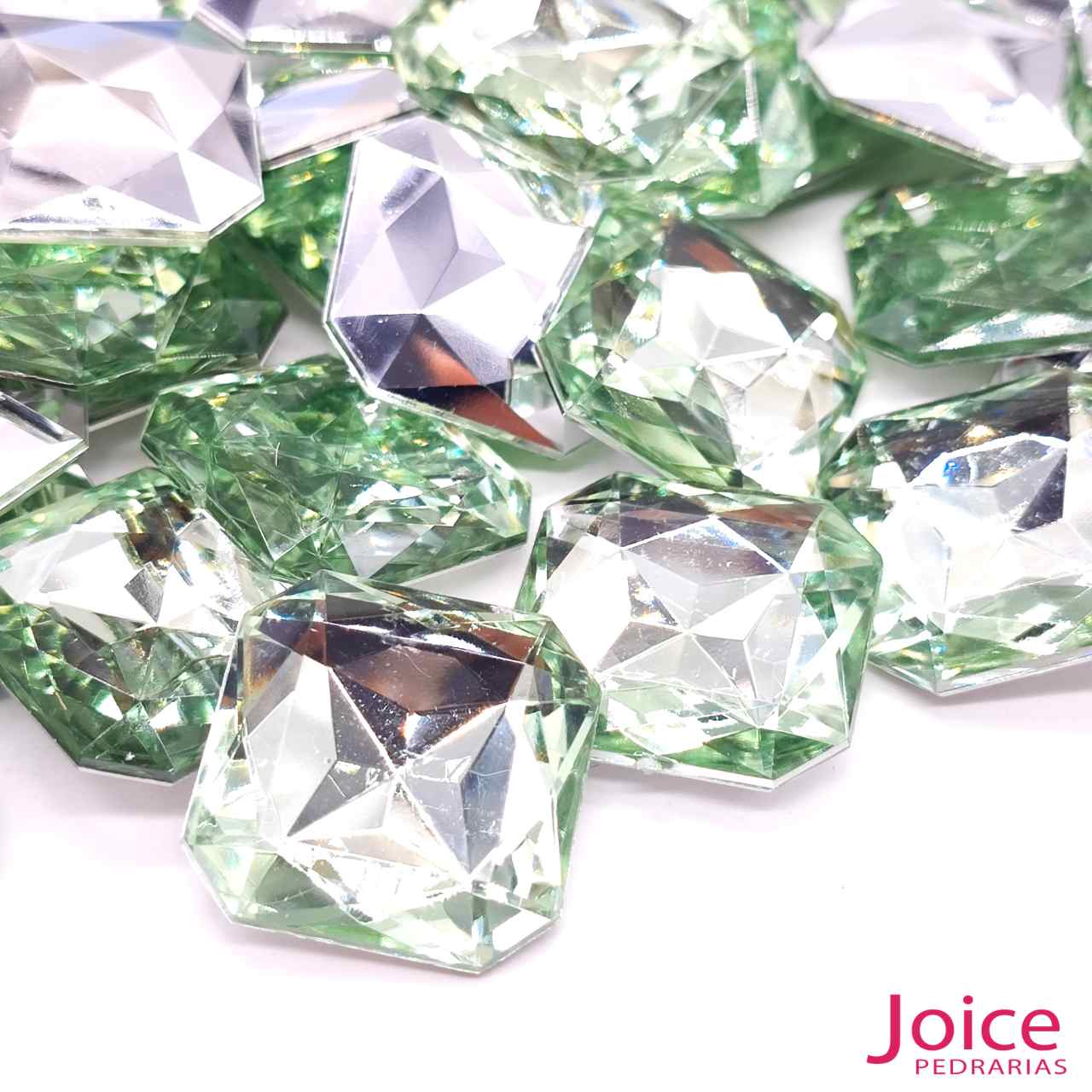 4 Quadrado Base Irregular Acrilico 23mm x 23mm c/100Unidades - Imagem 32