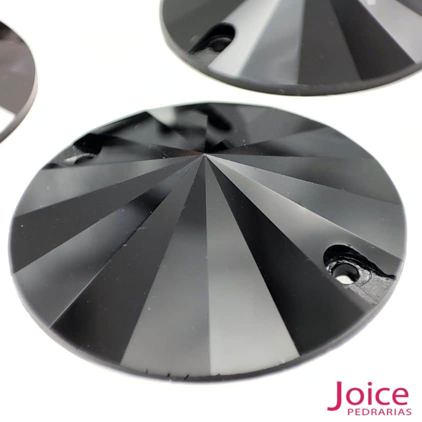 xr:d:DAFw4Ak6tZo:13,j:3085371339608854194,t:23101018 Chaton Redondo Com Furo Resina 30mm C/100-Unidades - Imagem 2