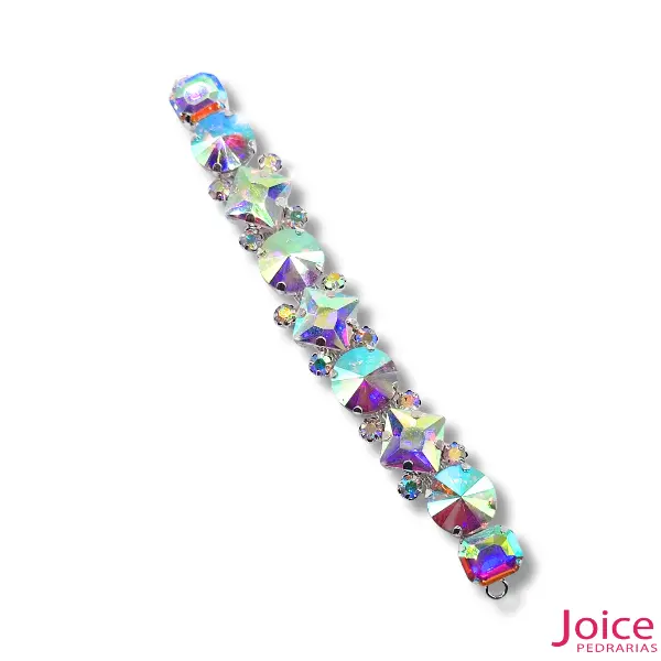 5 Aplique De Strass 2cm X 13cm C/1-Unidades Ref:LH09 - Imagem 5