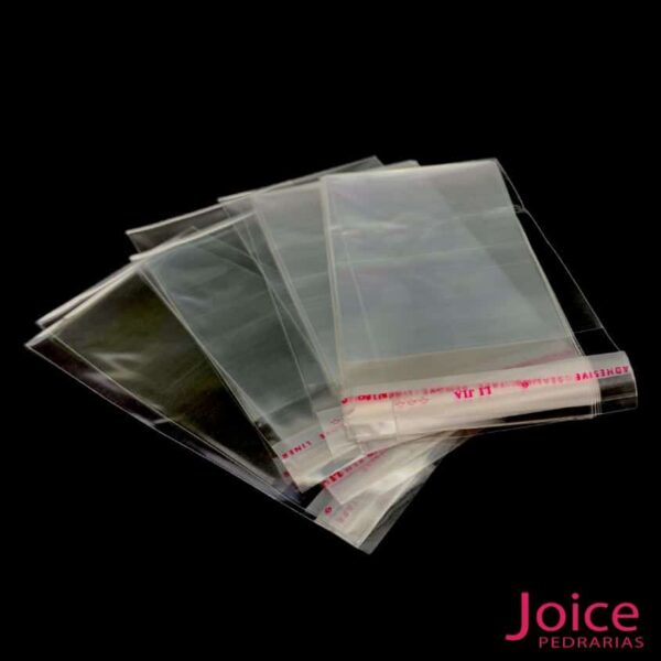 Saquinho  Adesivado C/Cola Transparente 5Cm X 5Cm + 2Cm C/1000 Unidades