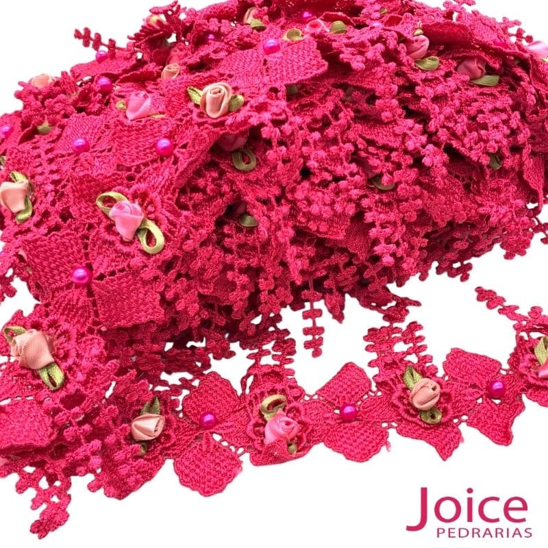 6-2 Renda De Guipír 8cm Com 1Metros ref:ply-6 - Imagem 12