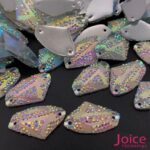 Chaton Formato Irregular Resina Cascalho Base Reta Com Furo 16mm X 27mm C/200unidades