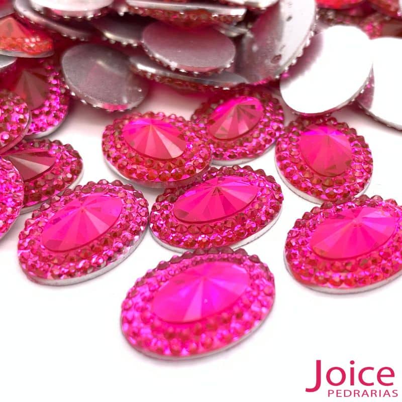xr:d:DAFHtcqW8CM:974,j:47990076927,t:23030217 Chaton Oval Indiana Resina 13mm X 18mm C/300unidades - Imagem 8