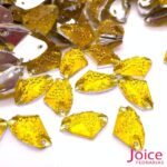 Chaton Formato Irregular Resina Cascalho Base Reta Com Furo 11.5 X 19mm C/1000unidades - Imagem 3