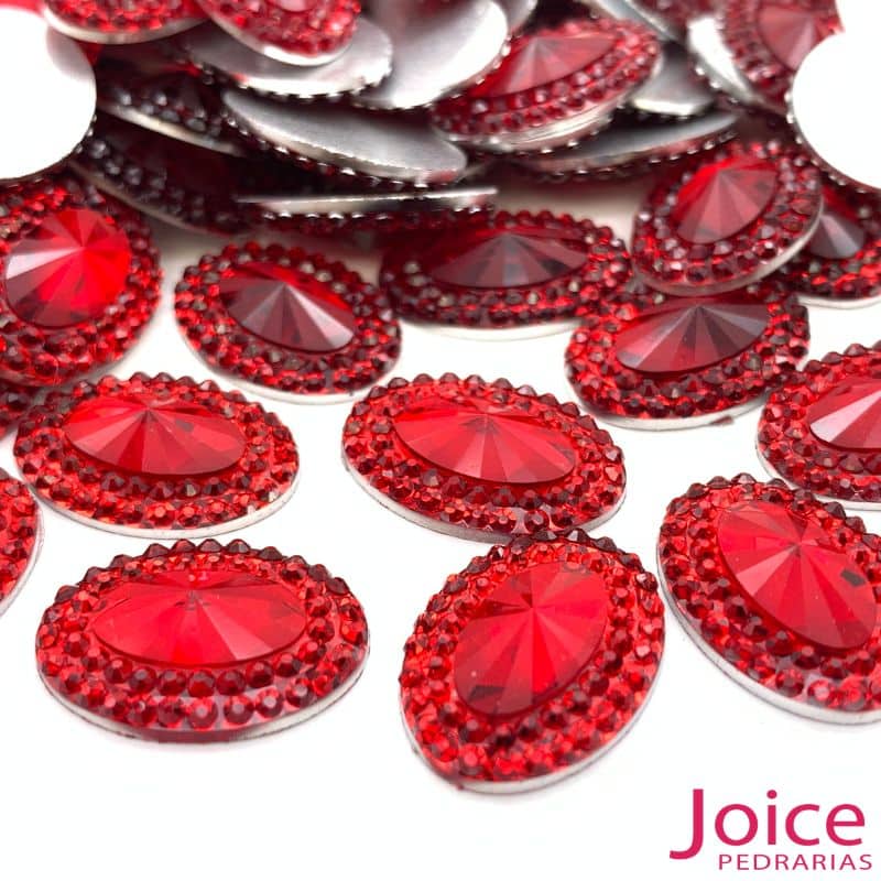 xr:d:DAFHtcqW8CM:974,j:47990076927,t:23030217 Chaton Oval Indiana Resina 13mm X 18mm C/300unidades - Imagem 3