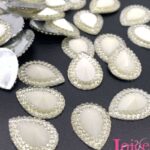 Açucarado Gota Resina 13mmX18mm Em Volta Com Cristal C/270un - Imagem 9