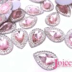 Açucarado Gota Resina 13mmX18mm Em Volta Com Cristal C/270un - Imagem 7