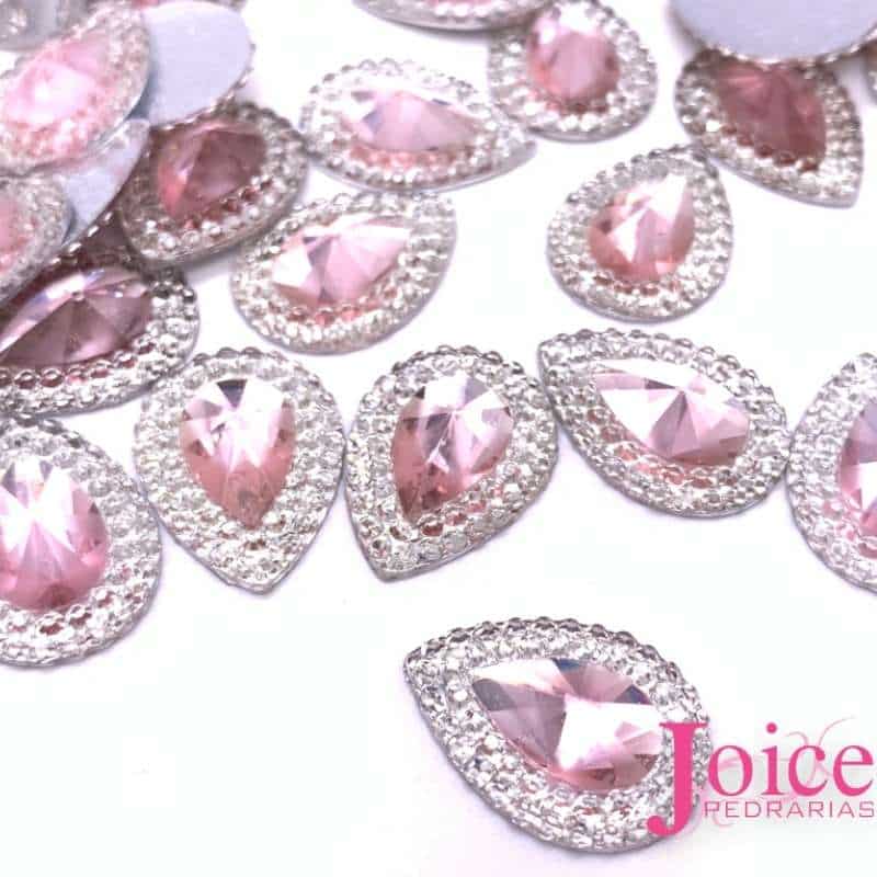 Acucarado-Gota-Resina-13x18-light-rose Açucarado Gota Resina 13mmX18mm Em Volta Com Cristal C/270un - Imagem 7