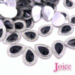 Açucarado Gota Resina 13mmX18mm Em Volta Com Cristal C/270un - Imagem 5