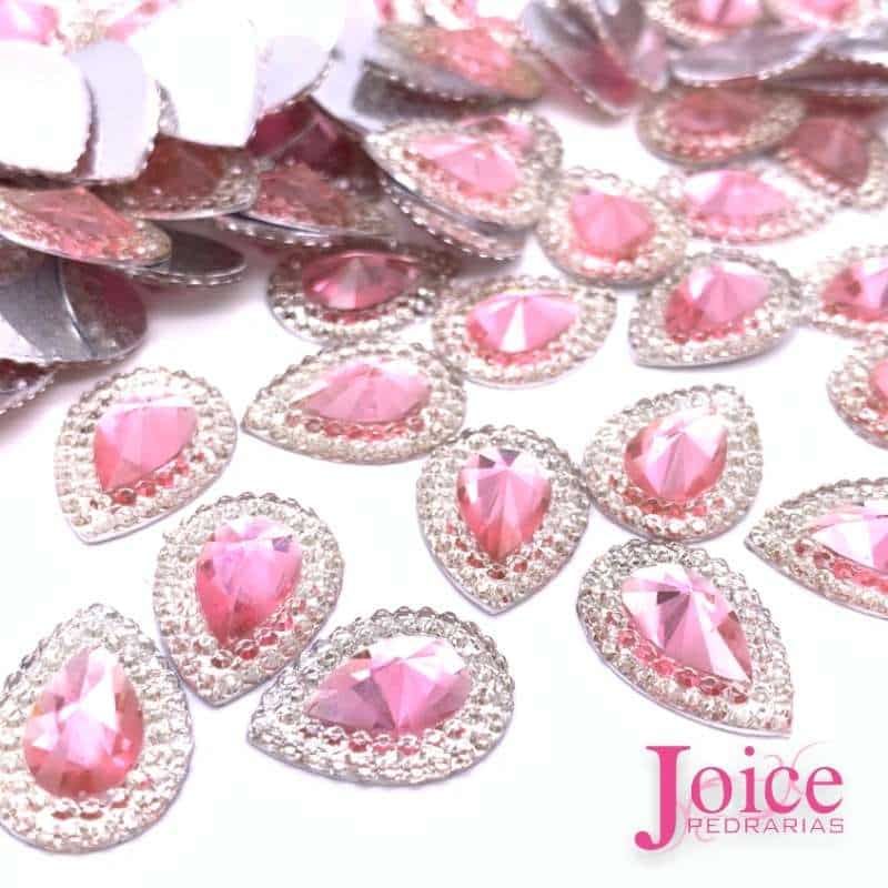 Acucarado-Gota-Resina-13x18-rose Açucarado Gota Resina 13mmX18mm Em Volta Com Cristal C/270un - Imagem 10