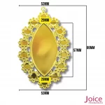 Tag Navete De Metal Dourado Para Chaton  C/100-Unidades