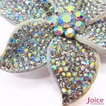 Aplique Flor Com Strass De Cristal 65mm C/30-Unidades Ref:11-663 - Imagem 2