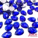 Gota Sextavado Acrilico Com Furo para Costura 10mm X 14mm C/500Un - Imagem 2