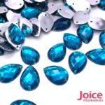 Gota Sextavado Acrilico Com Furo para Costura 10mm X 14mm C/500Un - Imagem 4