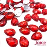 Gota Sextavado Acrilico Com Furo para Costura 10mm X 14mm C/500Un - Imagem 3
