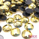 Chaton Redondo Acrílico Com Furo Para Costura 12mm C/1000Unidades - Imagem 8