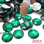 Chaton Redondo Acrílico Com Furo Para Costura 12mm C/1000Unidades