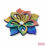 Aplique Flor Com Strass De Cristal 70mm C/10-Unidades Ref:19-562 - Imagem 7