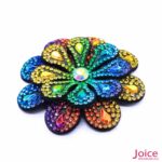 Aplique Flor Com Strass De Cristal 60mm C/10-Unidades Ref:22-787 - Imagem 6