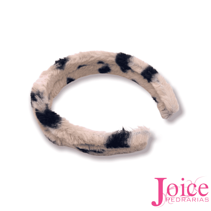 Tiara-de-pelucia-onca-C12Unidades-BEGE Tiara de pelúcia onça C/12Unidades - Imagem 6