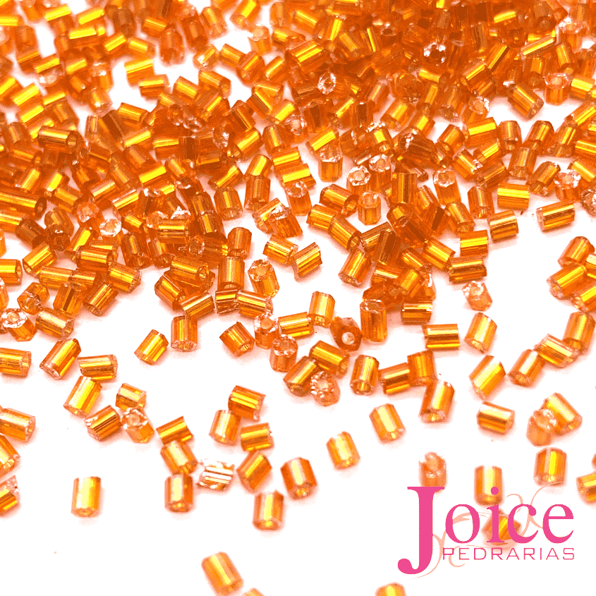 Vidrilho-2mm-laranja Vidrilho De Vidro 2mm C/500Gramas - Imagem 2