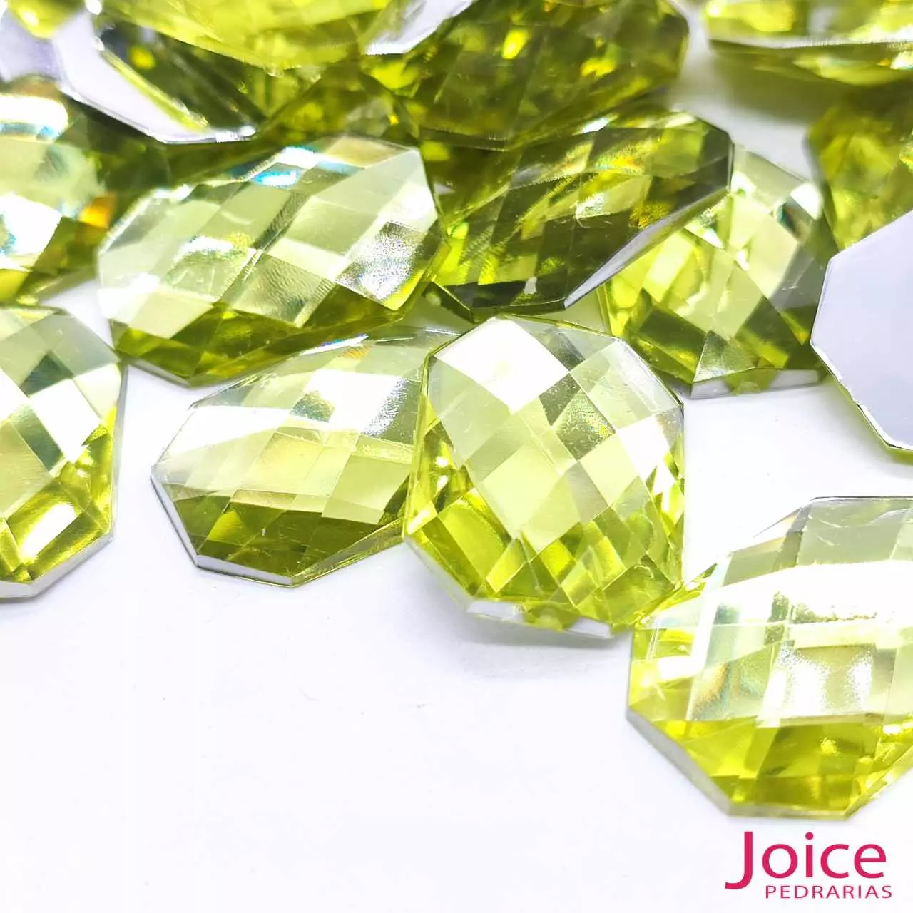 amarelo-esverdeado-38 Retângulo Acrílico 18mm X 25mm C/200Unidades - Imagem 34