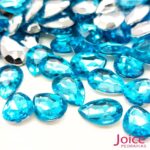 Gota Base Irregular Acrilico 10mm x 14mm C/1000Un - Imagem 2