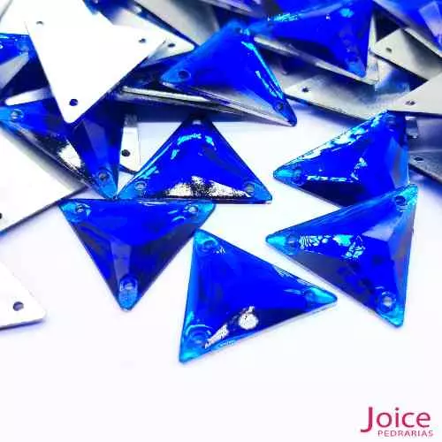 azul-bic-023 Chaton Resina Triangulo Com Furo 22mm C/300-unidades - Imagem 5