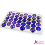 Imitação Swarovski Redondo Base Reta Com furo 14mm C/180-Unidades - Imagem 5