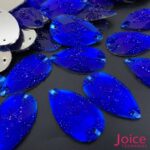 Chaton Gota Resina Cascalho Base Reta Com Furo 21mm X 36mm C/100unidades - Imagem 9