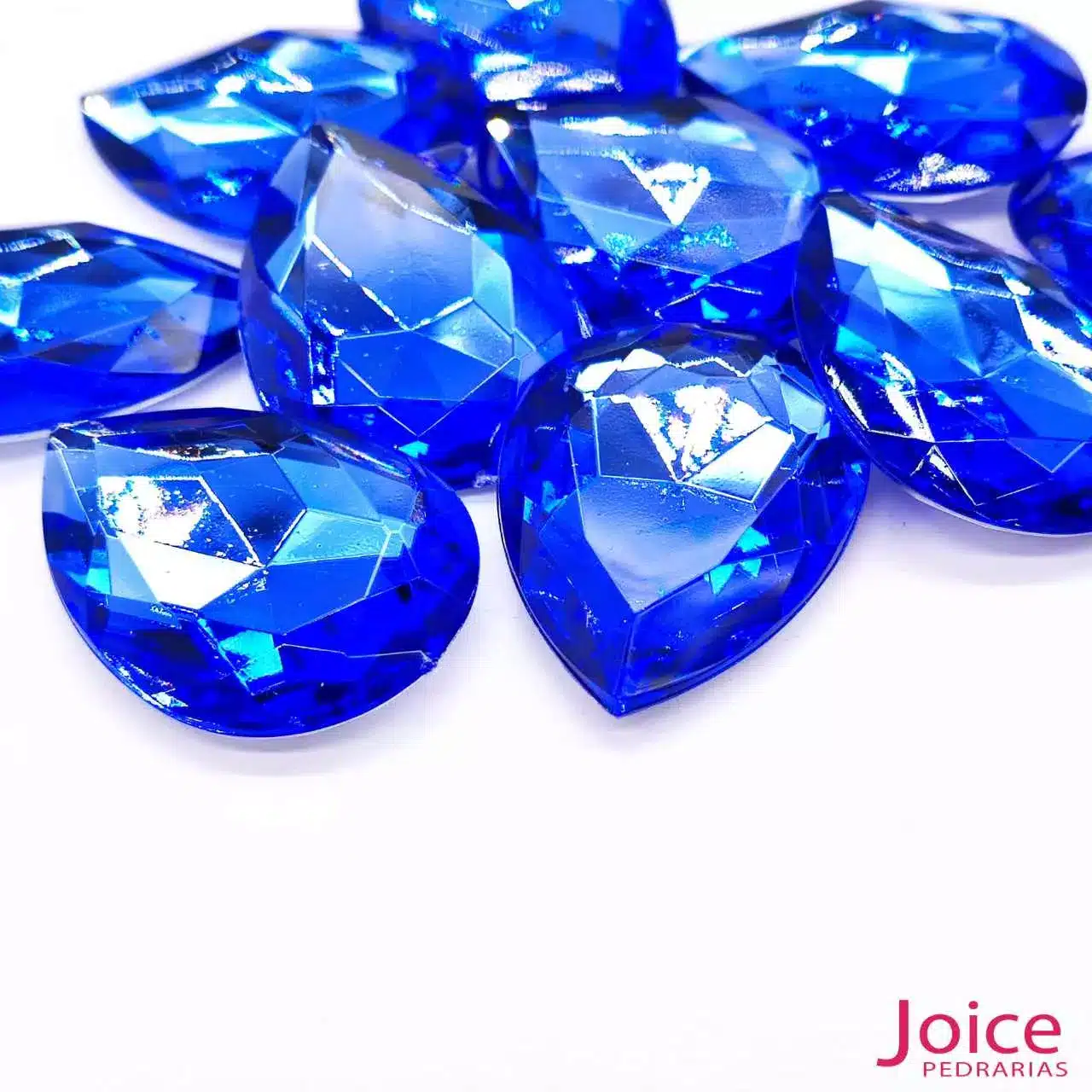 azul-medio-1 Gota Base Irregular Acrilico 30mm x 40mm c/50Unidades - Imagem 3