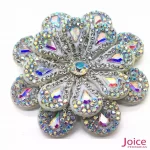 Aplique Flor Com Strass De Cristal 60mm C/10-Unidades Ref:22-787 - Imagem 5