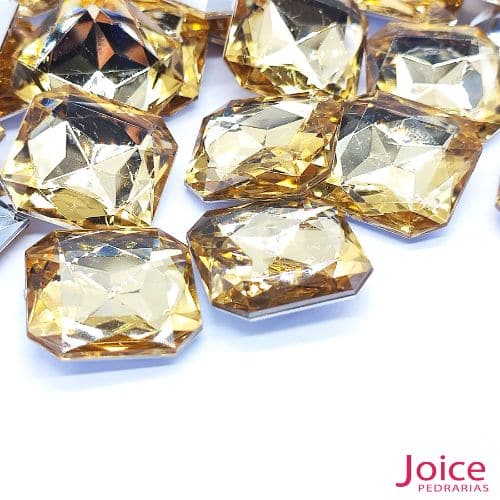 caque Quadrado Base Irregular Acrilico 23mm x 23mm c/100Unidades - Imagem 37