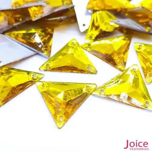 dourado-05 Chaton Resina Triangulo Com Furo 22mm C/300-unidades - Imagem 8