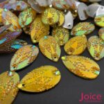 Chaton Gota Resina Cascalho Base Reta Com Furo 15mm X 26mm C/200unidades - Imagem 10