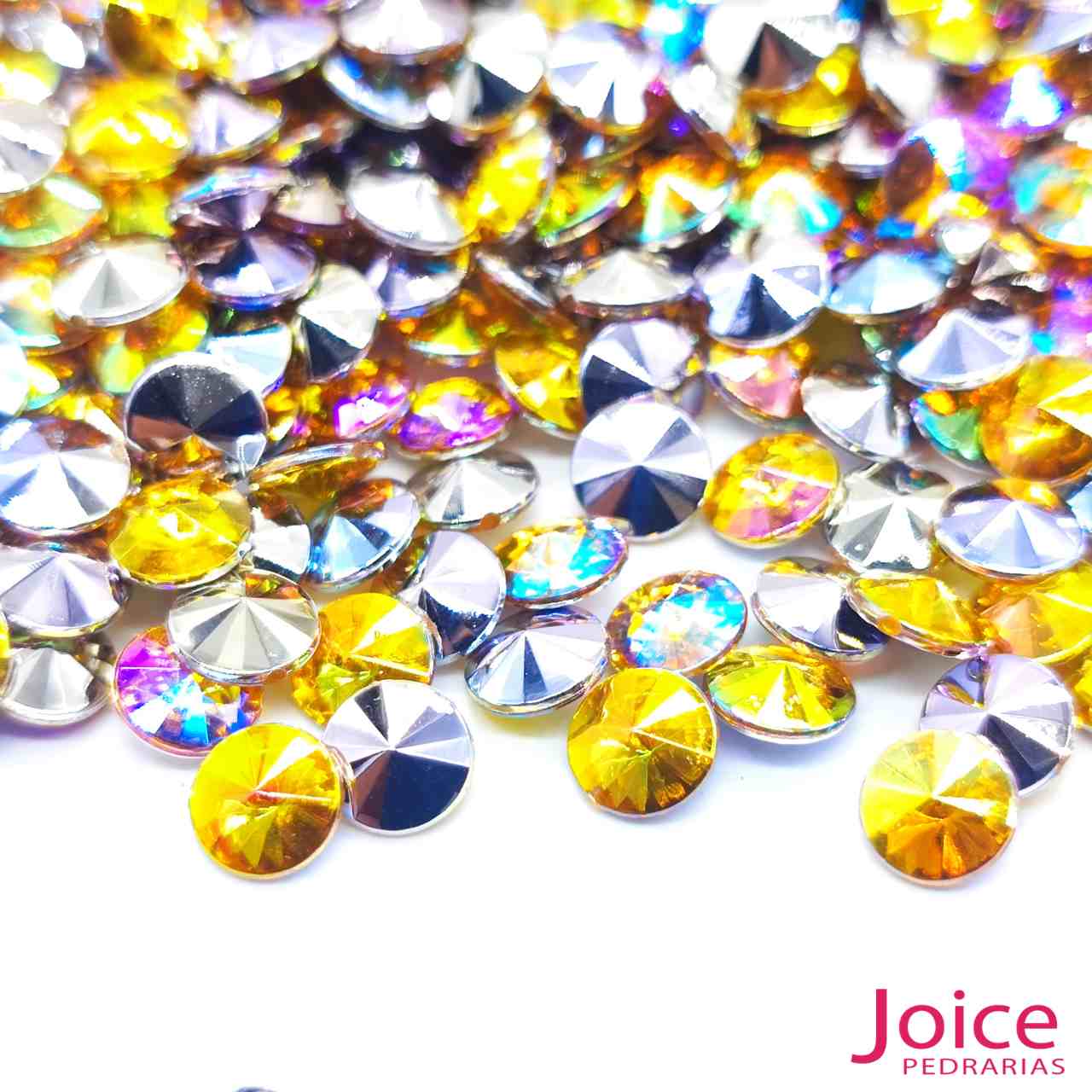 dourado-ab-20 Chaton Base Irregular Acrilico 6mm C/5000Unidades - Imagem 22
