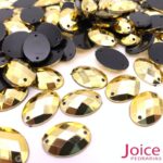Chaton Oval Base Reta Com Furo 10mm X 14mm C/1000Unidades - Imagem 3