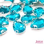 Pedra Engrampada Gota 18mm X 25mm Com Base De Aço C/100-Unidades - Imagem 12